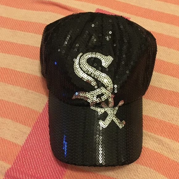 pink white sox hat